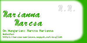 marianna marcsa business card